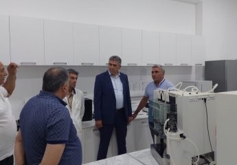 Academician Eyyub Bashirov's family members (sons) Yashar Bashirov and Khanlar Bashirov visited the institute