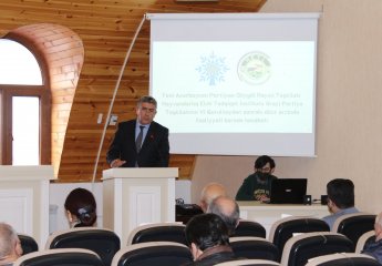 Animal Husbandry Scientific Research Institute of the New Azerbaijan Party Goygol District Organization held a report-election meeting on the activities of the Territorial Party Organization during the period after the 6th Congress.