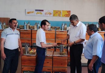 Employees of the Scientific Research Institute of Animal Husbandry of the Ministry of Agriculture of the Republic of Azerbaijan visited Bilasuvar Vocational High School.