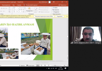 An online training was held on the topic "Summer care work in beekeeping"